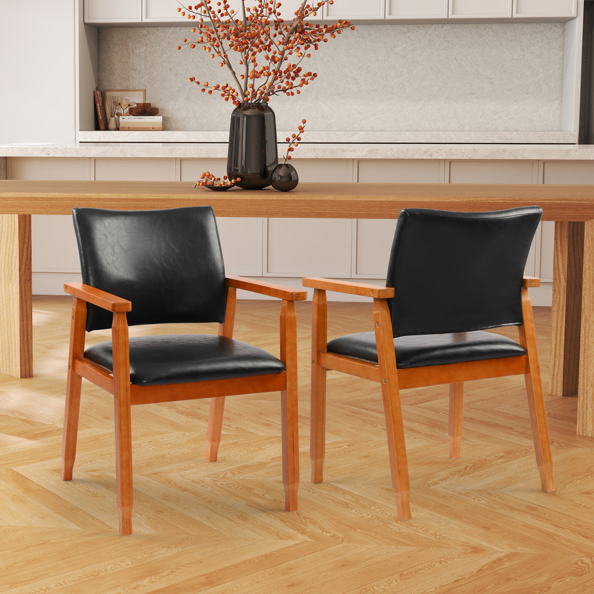 Actrice 18.5'' H Tufted Upholstered Beech Armchair